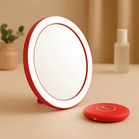 Rechargeable LED Handheld Makeup Mirror - Hi Girly